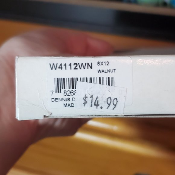 Dennis Daniels 8"x 12" Walnut (W41) Classic Wood Picture Frame #W4112WN (New) - Picture 5 of 5